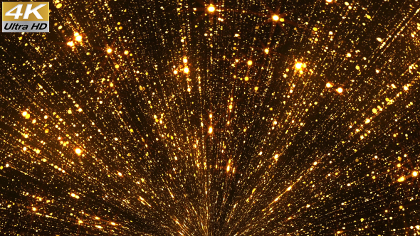 Rising Gold Particles 4K alt