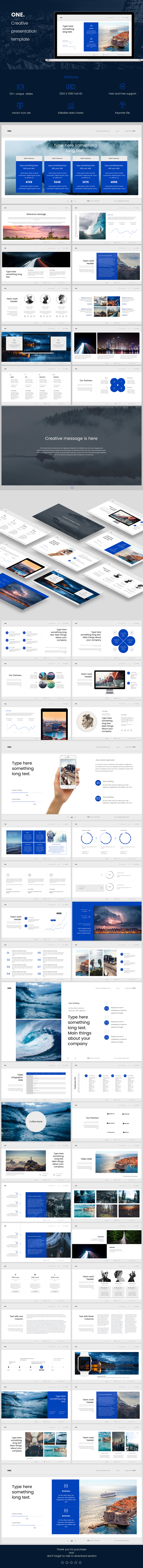 One Keynote Presentation Template - Keynote Templates Presentation Templates
