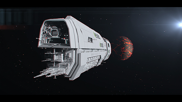 Futuristic Sci-Fi Spaceship - VideoHive 20591289