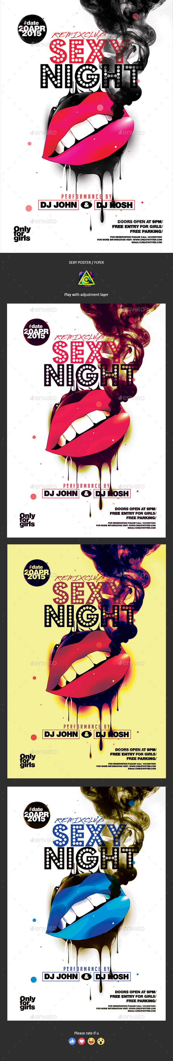 Sexy Night Poster / Flyer - Clubs & Parties Events