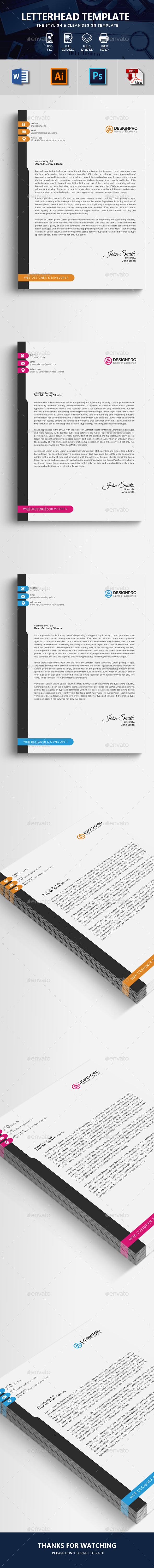 Letterhead - Stationery Print Templates