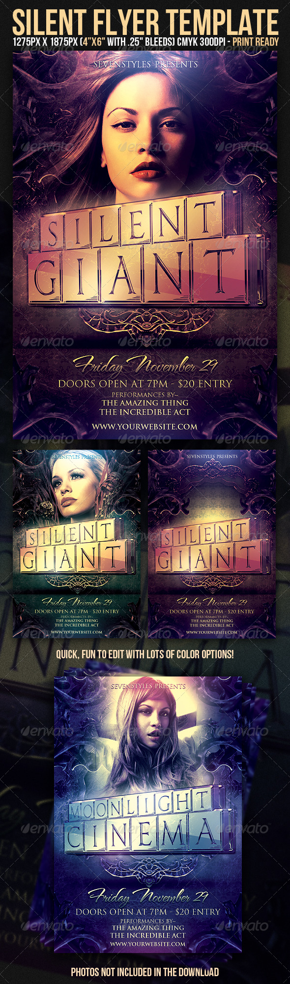 Silent Flyer Template - Clubs & Parties Events