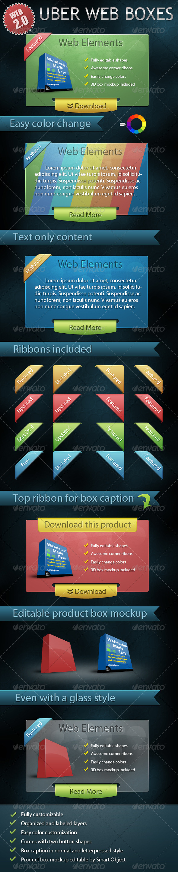 Uber Web Boxes - Miscellaneous Web Elements