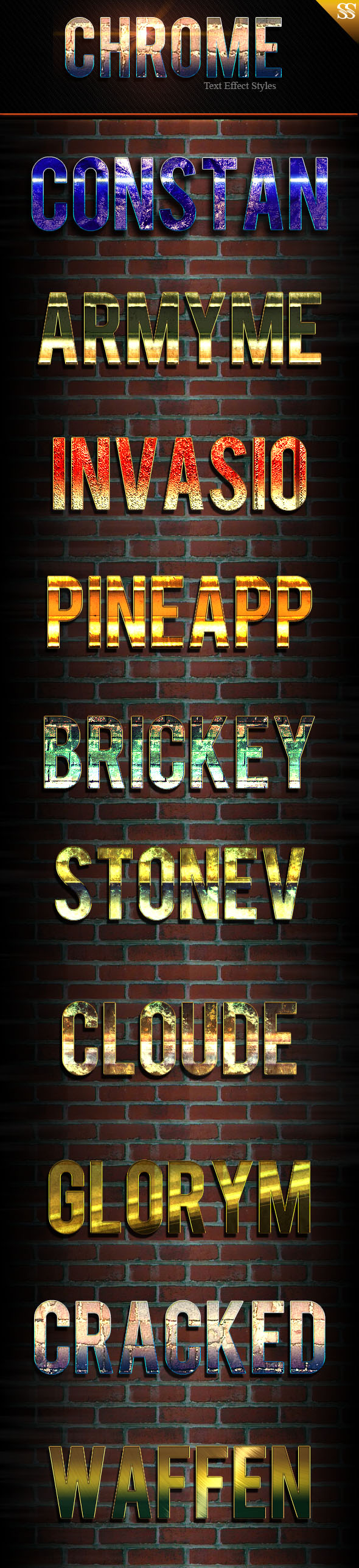 New Text Effect Styles vol 3 - Text Effects Styles