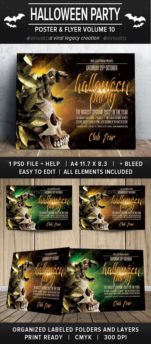 Halloween Party Poster / Flyer V10