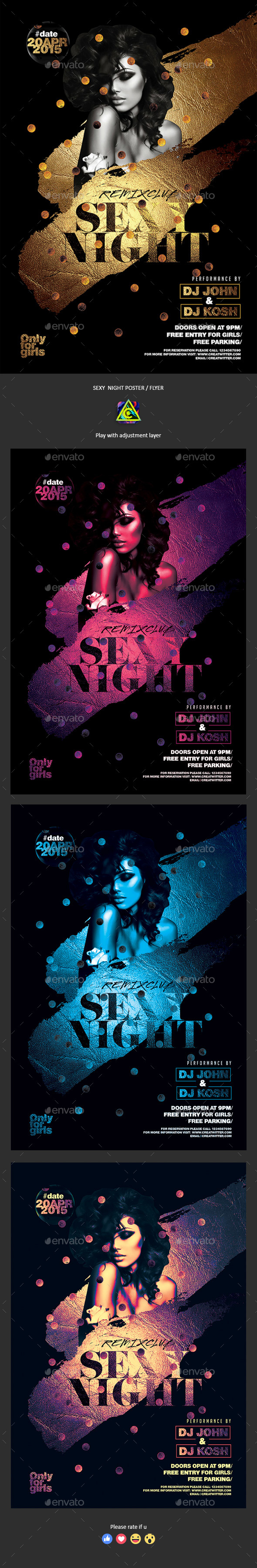 Sexy Night Poster / Flyer - Clubs & Parties Events