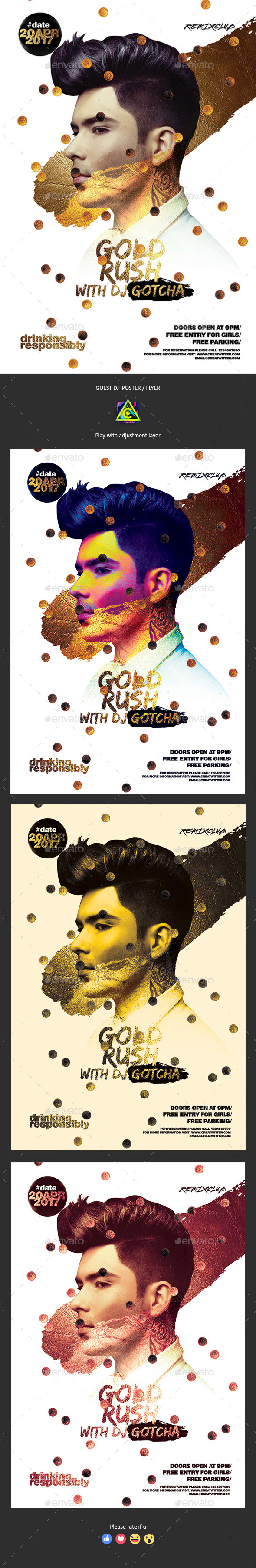 Guest DJ Poster / Flyer - Clubs & Parties Events