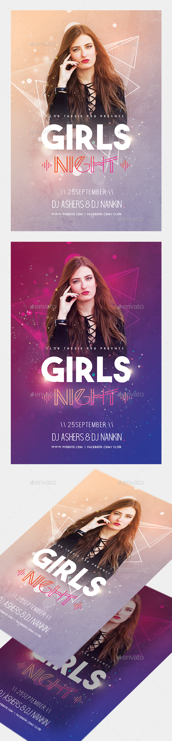 Girls Night Party Flyer - Clubs & Parties Events