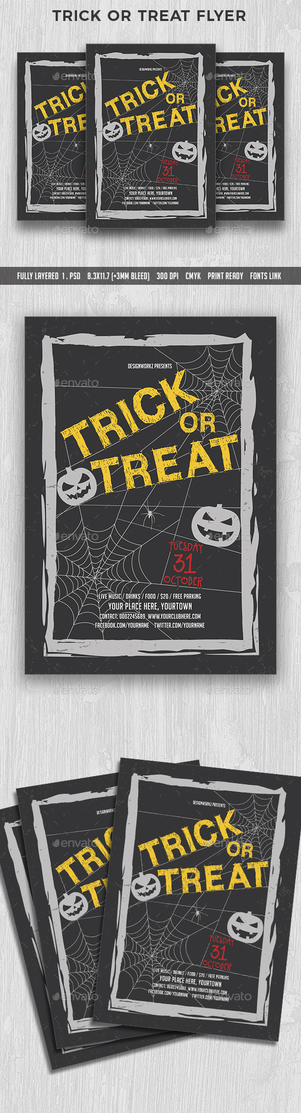 Trick or Treat Flyer - Events Flyers