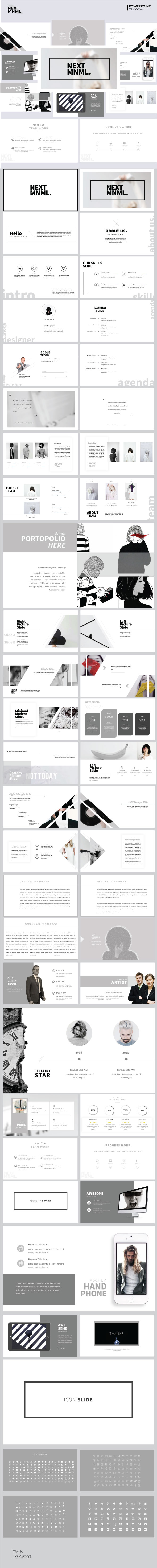 Next Mnml - Multipurpose PowerPoint Template - Business PowerPoint Templates