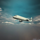 Aircraft Flight Along The Horizon - VideoHive Item for Sale