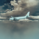 Aircraft Flight Along The Horizon - VideoHive Item for Sale