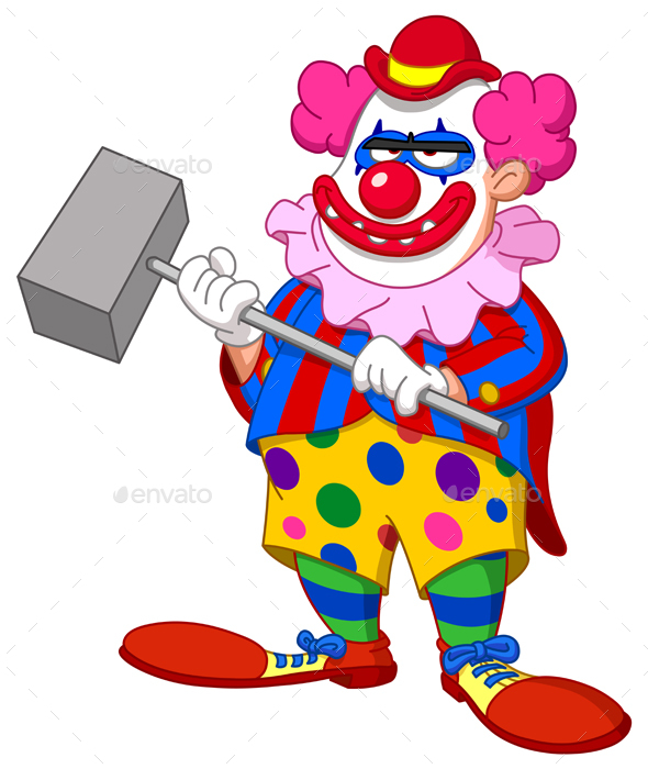GraphicRiver Evil Scary Clown 20596140 GraphicRiver Evil Scary Clown 20596140