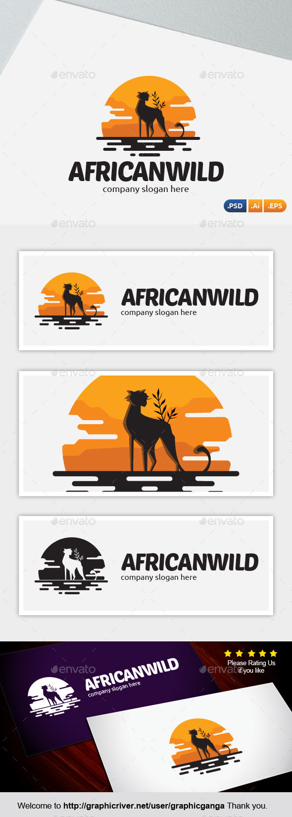 African Wild - Abstract Logo Templates