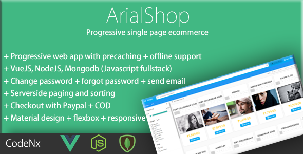 CodeCanyon Progressive Single Page eCommerce App Using VueJS 20596887 CodeCanyon Progressive Single Page eCommerce App Using VueJS 20596887