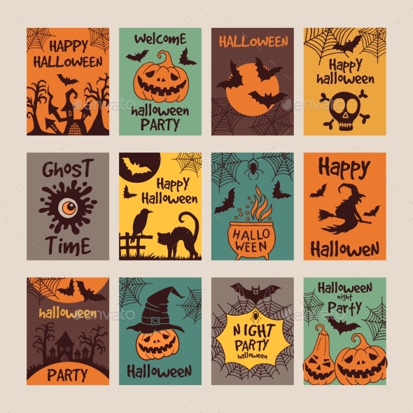 Halloween Party Invitation Cards