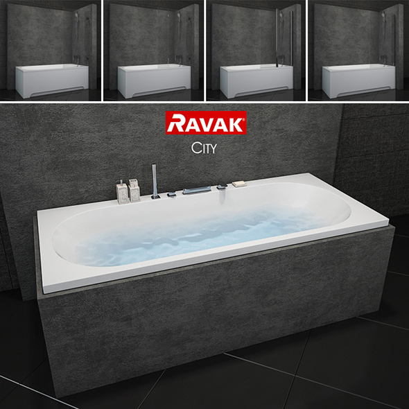 Bath Ravak City - 3Docean 20597657