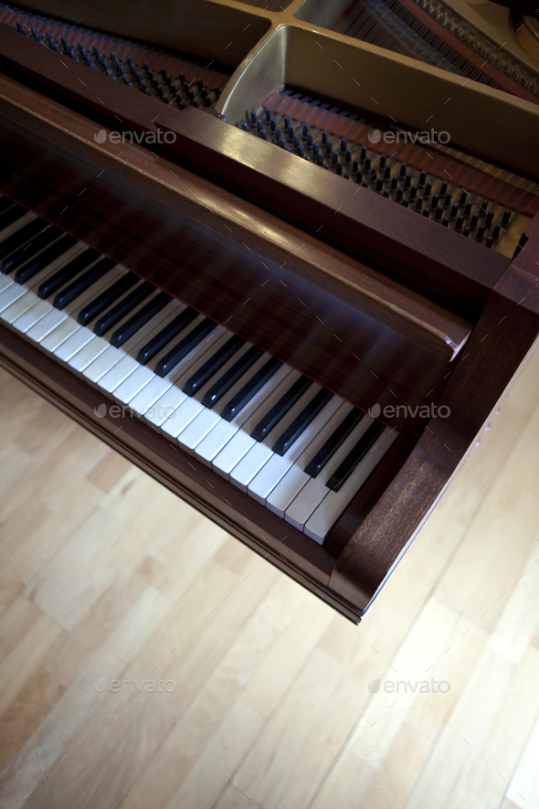 Keyboard of an gran piano