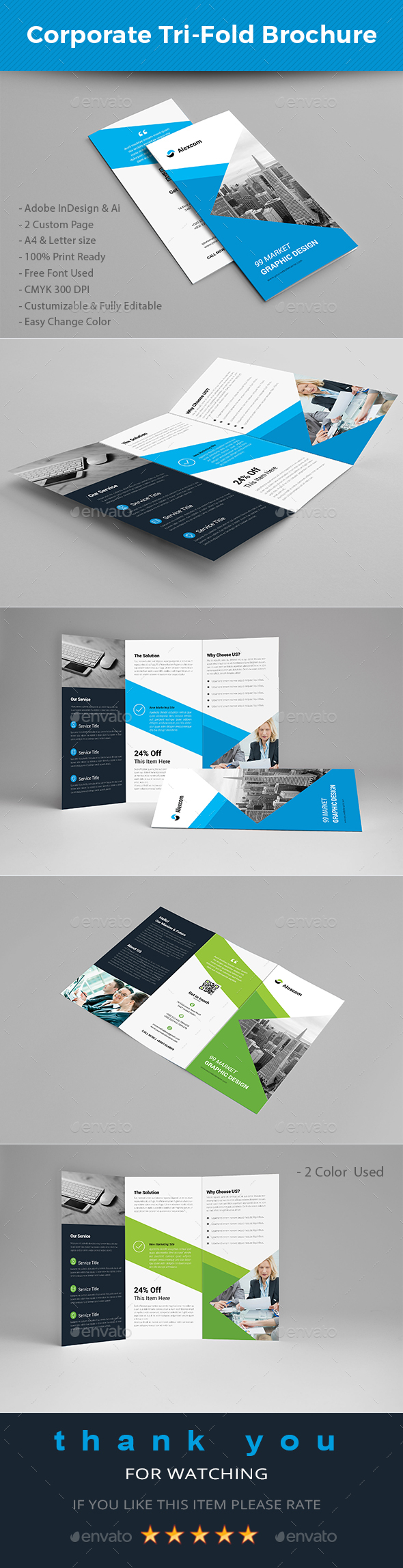 Tri-fold Brochure - Brochures Print Templates