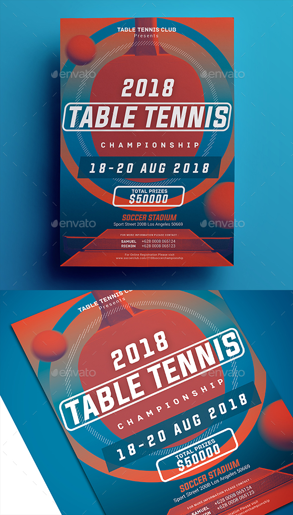 Table Tennis Championship Flyer by aarleykaiven GraphicRiver