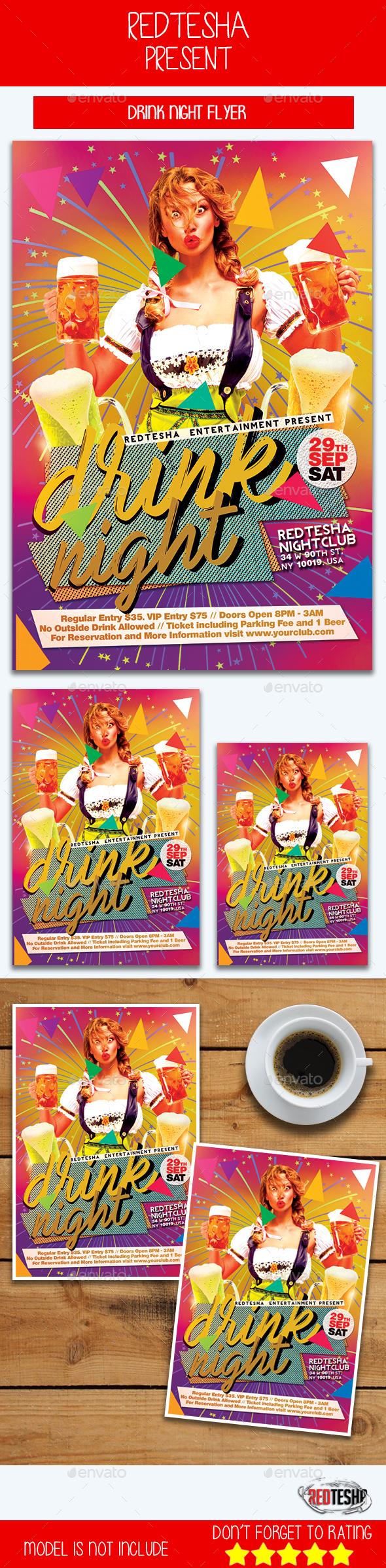 Drink Night Flyer - Clubs & Parties Events