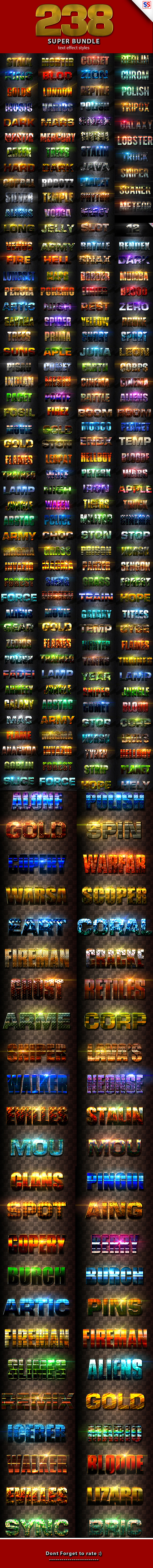 238 Super Bundle Text Effect - Text Effects Styles