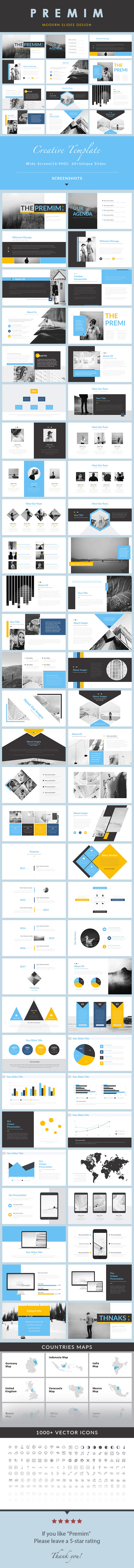 Premim - Creative PowerPoint Presentation Template - Creative PowerPoint Templates