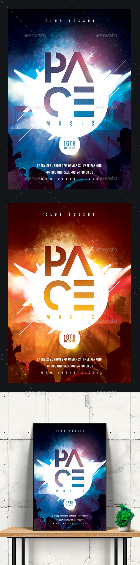 DJ Concert Flyer/Poster - Clubs & Parties Events