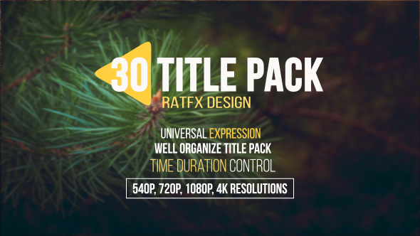 30 Title Pack - VideoHive 20545938