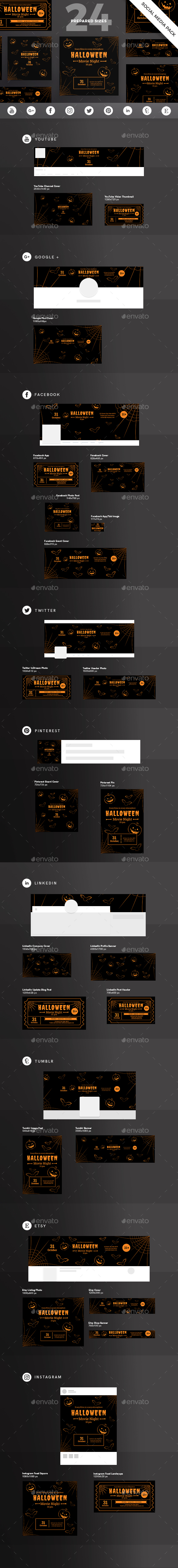 Halloween Social Media Pack - Miscellaneous Social Media