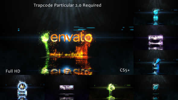 Glowing Particle Logo - VideoHive 20599835