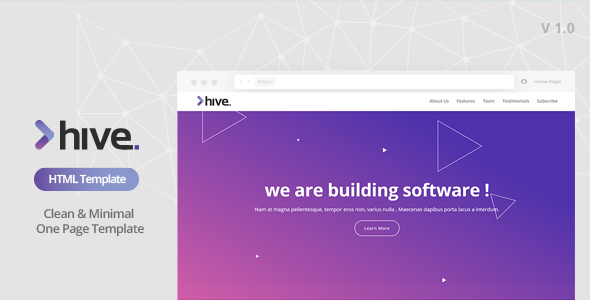 Hive - Multipurpose Single Page Template