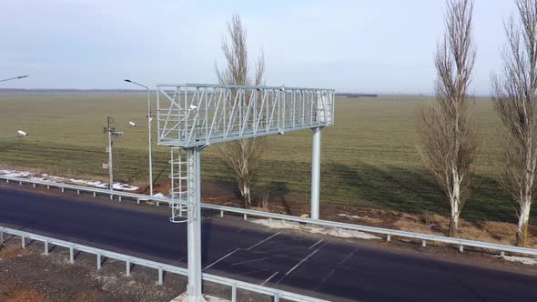 Aerial view. Dynamic weighing system trucks. alt