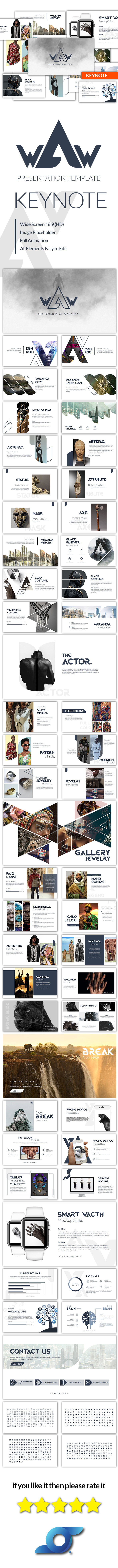 Wakanda Creative Template - Creative Keynote Templates
