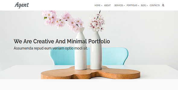 Agent – Minimal Portfolio Template