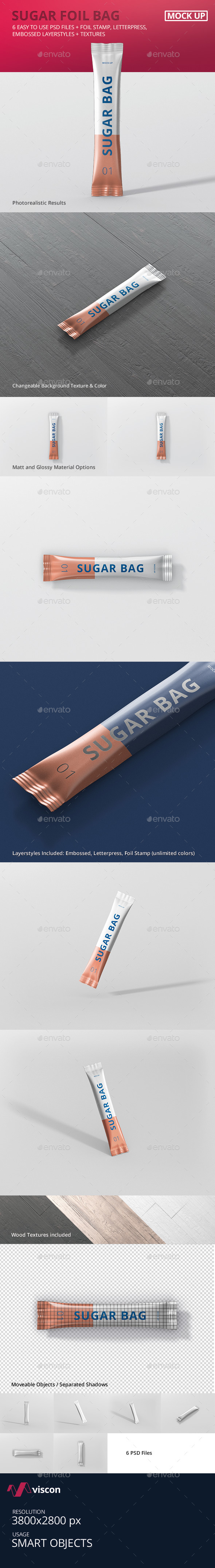 Sugar Bag Mockup - Food and Drink Packaging