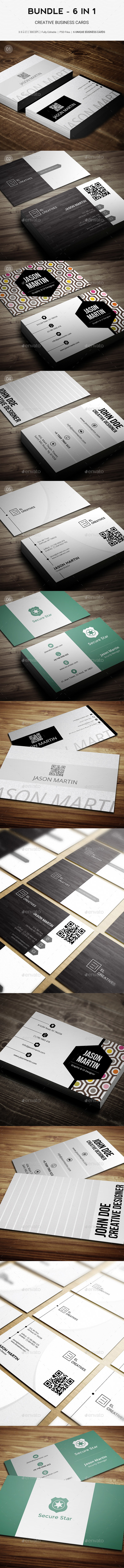 Bundle - Pro 6 in 1 - Creative Business Cards - B48 - Creative Business Cards
