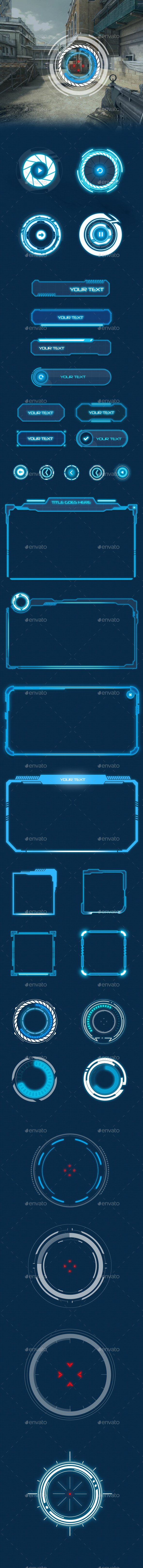 Sci-Fi Game UI For Mobile and Steam - User Interfaces Game Assets