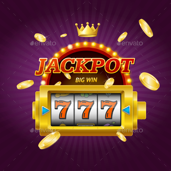 Casino Gambling Game Jackpot Concept Card - Miscellaneous Vectors