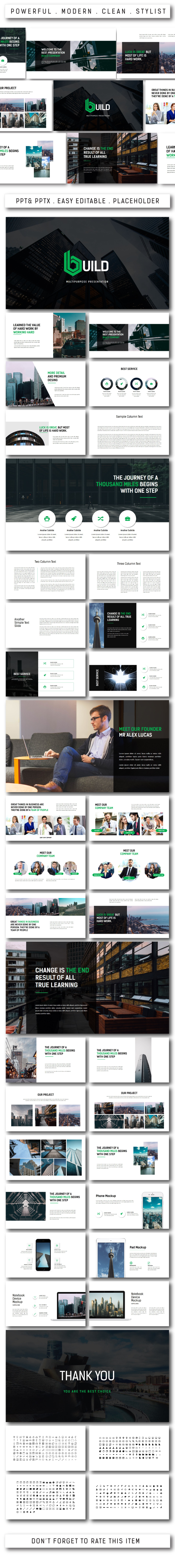 Build Multipurpose Powerpoint - PowerPoint Templates Presentation Templates