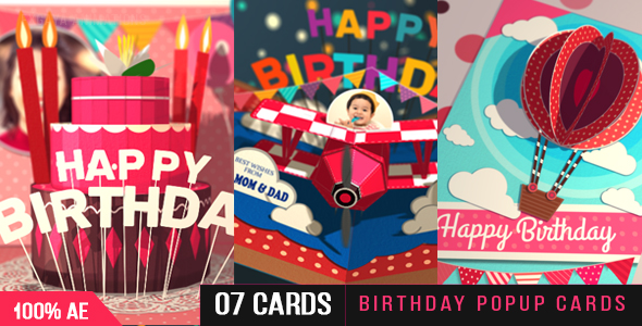 Birthday pop up cards