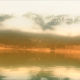 Lake and Snow Covered Mountain with Clouds - VideoHive Item for Sale
