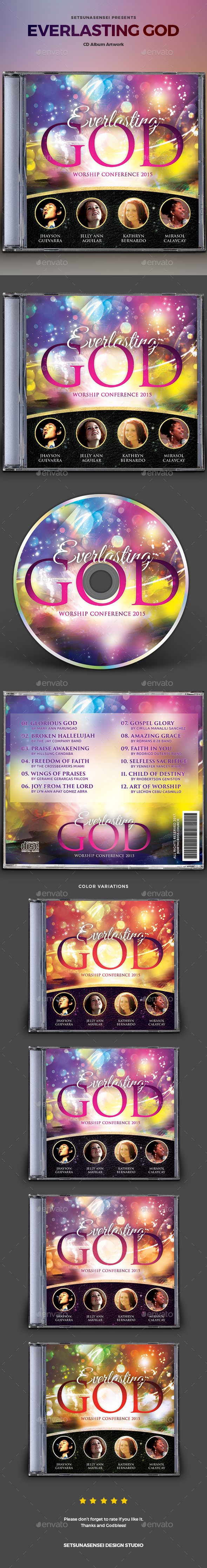 Everlasting God CD Album Artwork - CD & DVD Artwork Print Templates