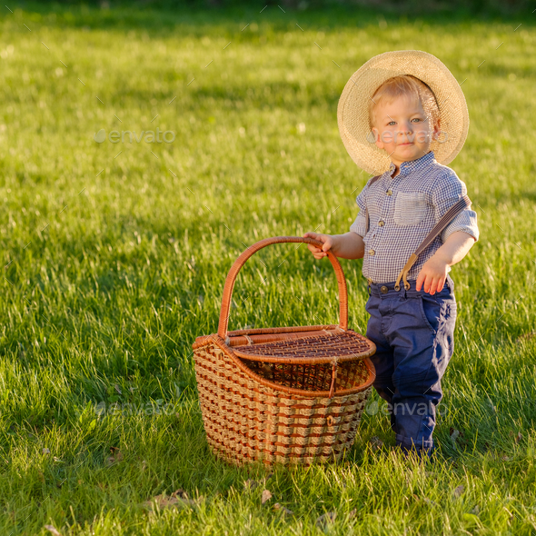 baby boy straw hat