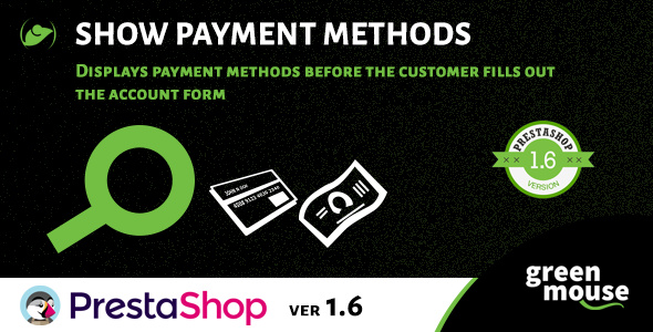 Show Payment Methods - CodeCanyon 14156779