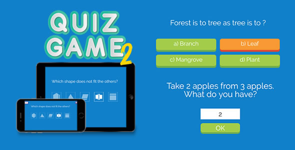 Quiz Game 2 - CodeCanyon 20593574