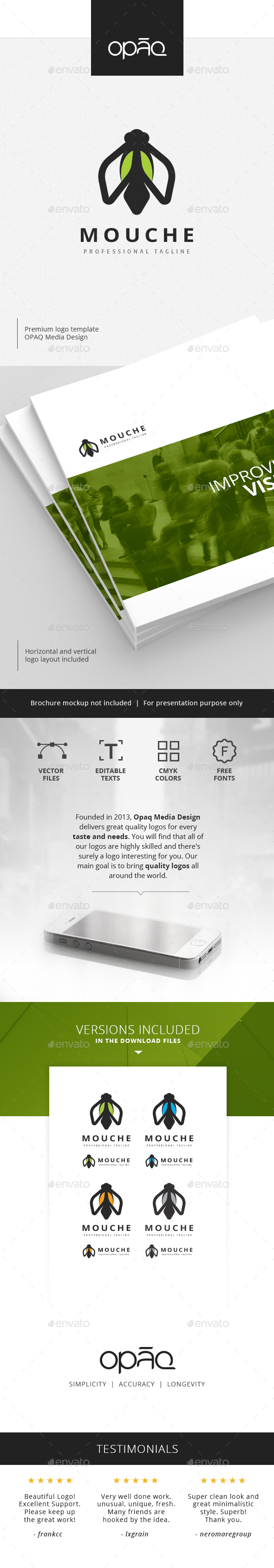 Bug Fly Logo - Symbols Logo Templates