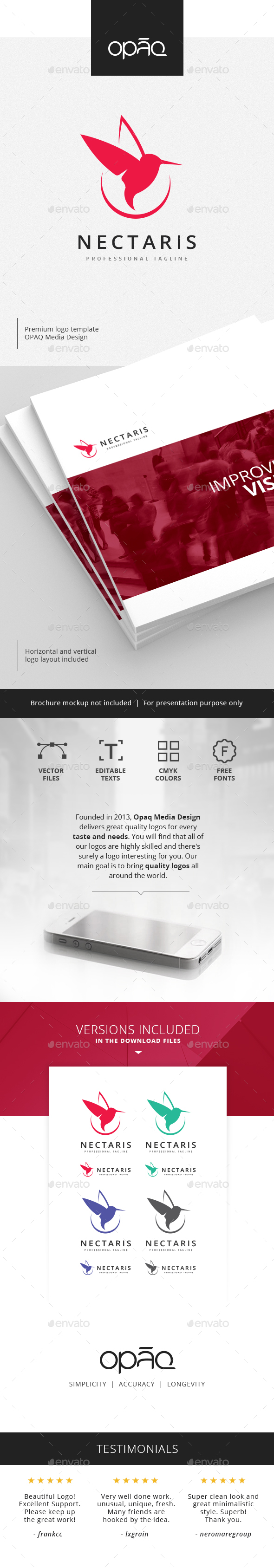 Hummingbird Logo - Animals Logo Templates