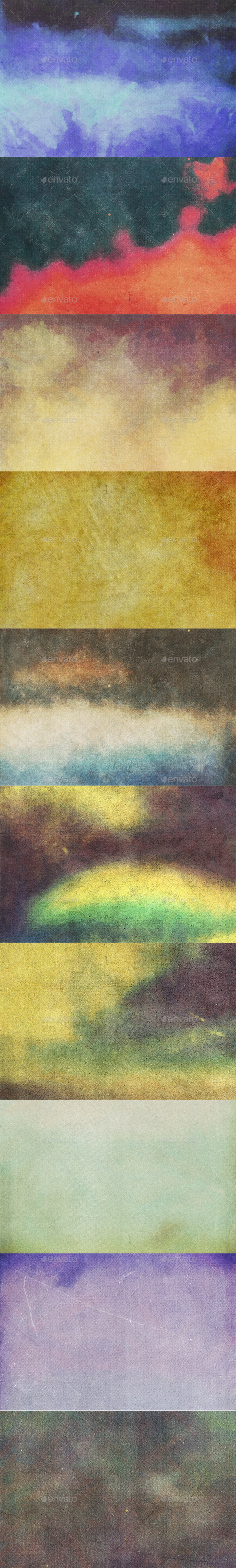 GraphicRiver 10 Vintage Halftone Watercolor Textures 20607463 GraphicRiver 10 Vintage Halftone Watercolor Textures 20607463