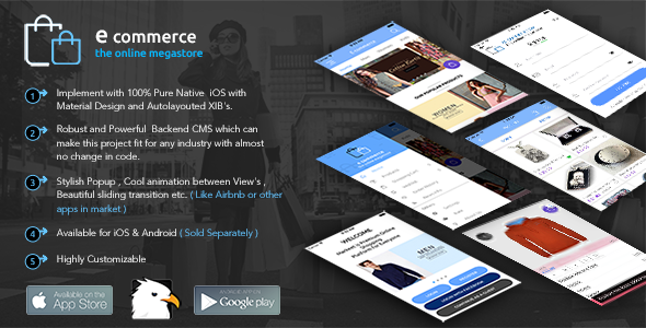 E-Commerce iOS Native App with Powerful Cloud Backend - CodeCanyon Item for Sale
